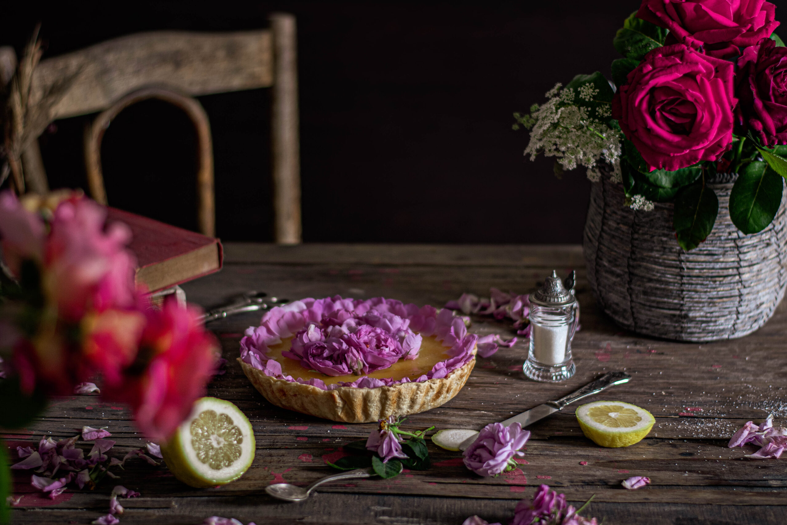 Rose Lemon tart